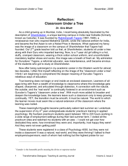 Classroom Under a Tree - Kwantlen Polytechnic University