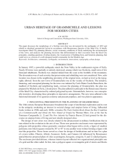 urban heritage of grammichele and lessons for modern
