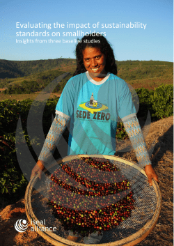 Evaluating the impact of sustainability standards on