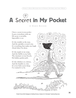 A in My Pocket Secret