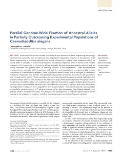 Parallel Genome-Wide Fixation of Ancestral Alleles in Partially