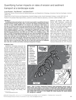 Quantifying human impacts on rates of erosion and sediment