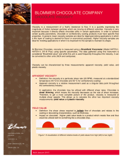 fact sheet - Blommer Chocolate Company