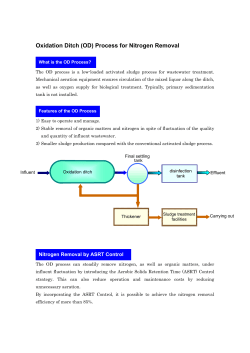 Oxidation Ditch (OD) Process for Nitrogen Removal
