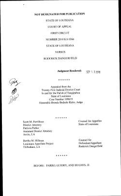 2010KA0366 - Louisiana First Circuit Court of Appeal