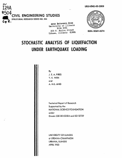 stochastic analysis of liquefaction under