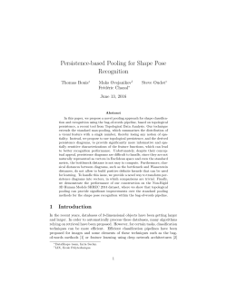 Persistence-based Pooling for Shape Pose Recognition