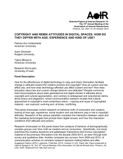 Print this article - AoIR Selected Papers of Internet Research