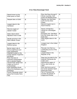 A to Z Geo-Scavenger Hunt