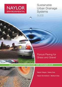 Sustainable Urban Drainage Systems