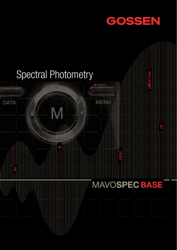 Spectral Photometry - GMC