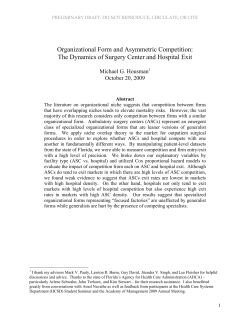 Organizational Form and Asymmetric Competition