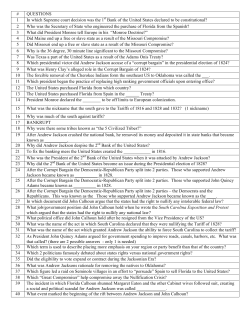 2 Who was the - Warren Hills Regional School District