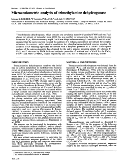 Microcoulometric analysis of trimethylamine dehydrogenase