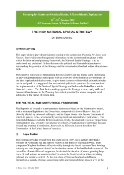 the irish national spatial strategy
