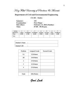 First Major Exam - 152