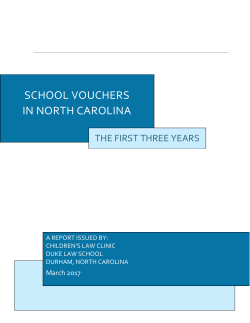 Read School Vouchers in North Carolina