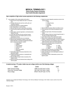 medical terminology i - the Pierce County Careers Connection