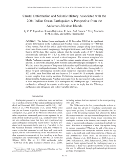 Crustal Deformation and Seismic History Associated