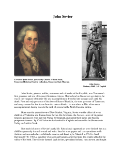 John Sevier - Teach Tennessee History