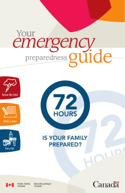 Emergency Preparedness Guide - Government of Newfoundland