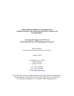 first north american symposium on understanding the linkages