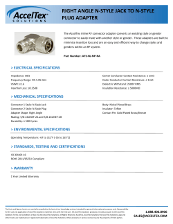 right angle n-style jack to n-style plug adapter