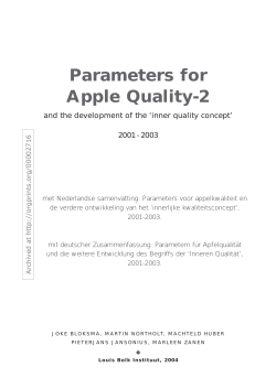 Parameters for apple quality-2