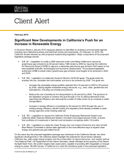 Significant New Developments in California`s Push for an Increase