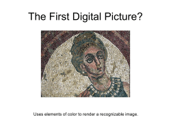 The First Digital Picture?