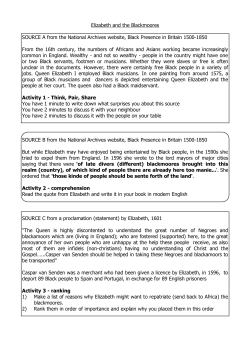 Elizabeth and the Blackmoores