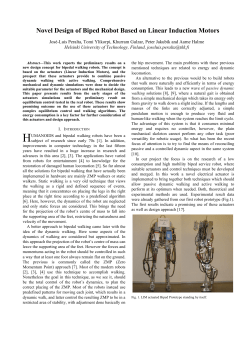 Novel Design of Biped Robot Based on Linear Induction Motors
