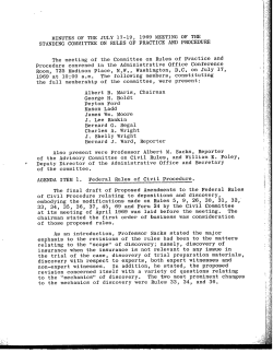MINUTES OF THE JULY 17-19, 1969 MEETING OF THE STANDING