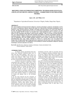 Agro-Science Journal