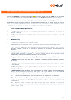 hereinafter referred to as the &ldquo;Client&rdquo; and also and also as - GO-Gulf