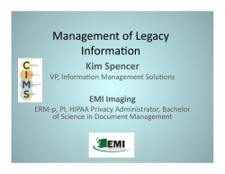 Managment of Legacy Information Powerpoint
