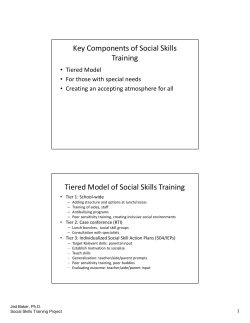 Key Components of Social Skills Training