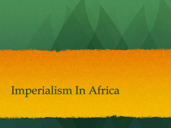 Imperialism In Africa