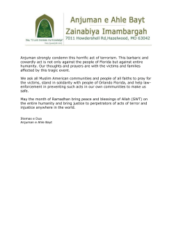 Anjuman strongly condemn this horrific act of terrorism. This barbaric