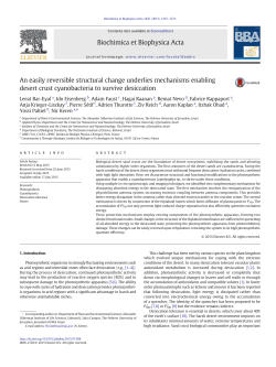 An easily reversible structural change underlies mechanisms