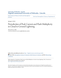 Periodicities of Peak Current and Flash Multiplicity in Cloud to