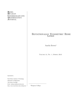 Rotationally Symmetric Rose Links - Rose