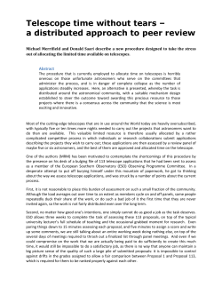 Telescope time without tears &ndash; a distributed approach to peer review