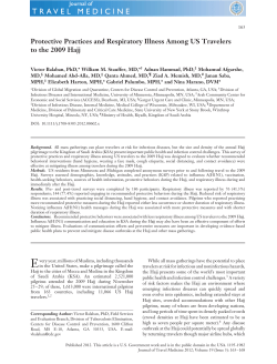 Protective Practices and Respiratory Illness Among US Travelers to