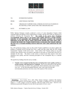 Less is more - Chesapeake Bay Foundation