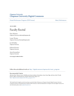 - Chapman University Digital Commons