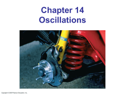 Chapter 14 Oscillations