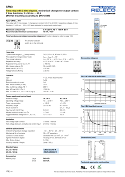 Time relay with 2 time elapses, mechanical