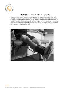 ACL+Blood Flow Restriction Part 2