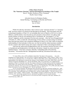 Sanctuary Doctrine - La Sierra University